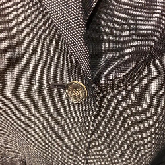 ** VINTAGE ** Men’s glittering blue “denim” look jacket size 36 - Picture 2 of 7